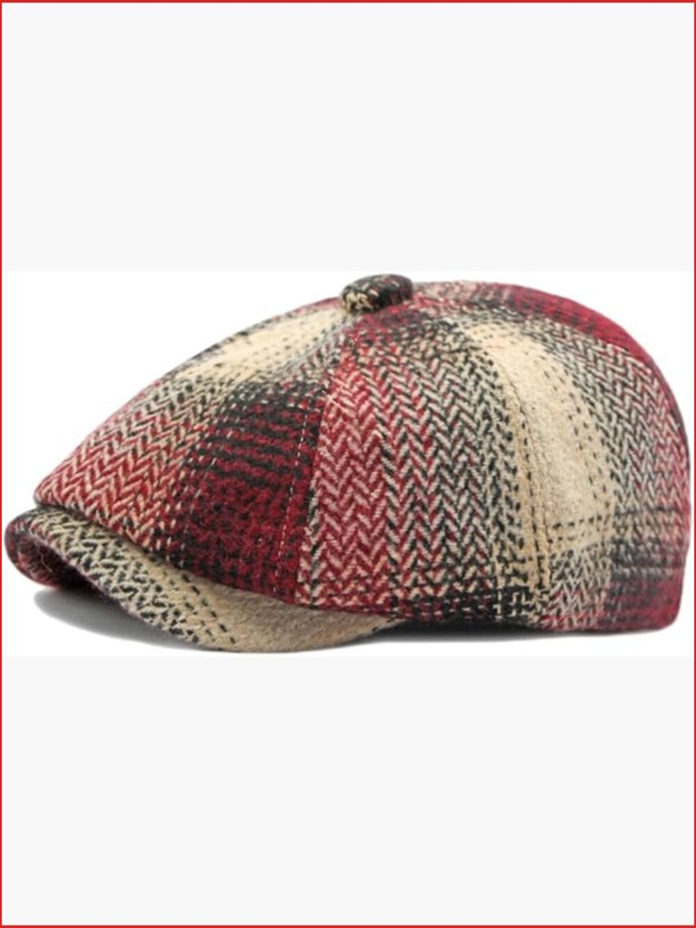 Vintage Newsboy Cap - Classic Flat Ivy Cabbie Gatsby Hat Stretch Fit